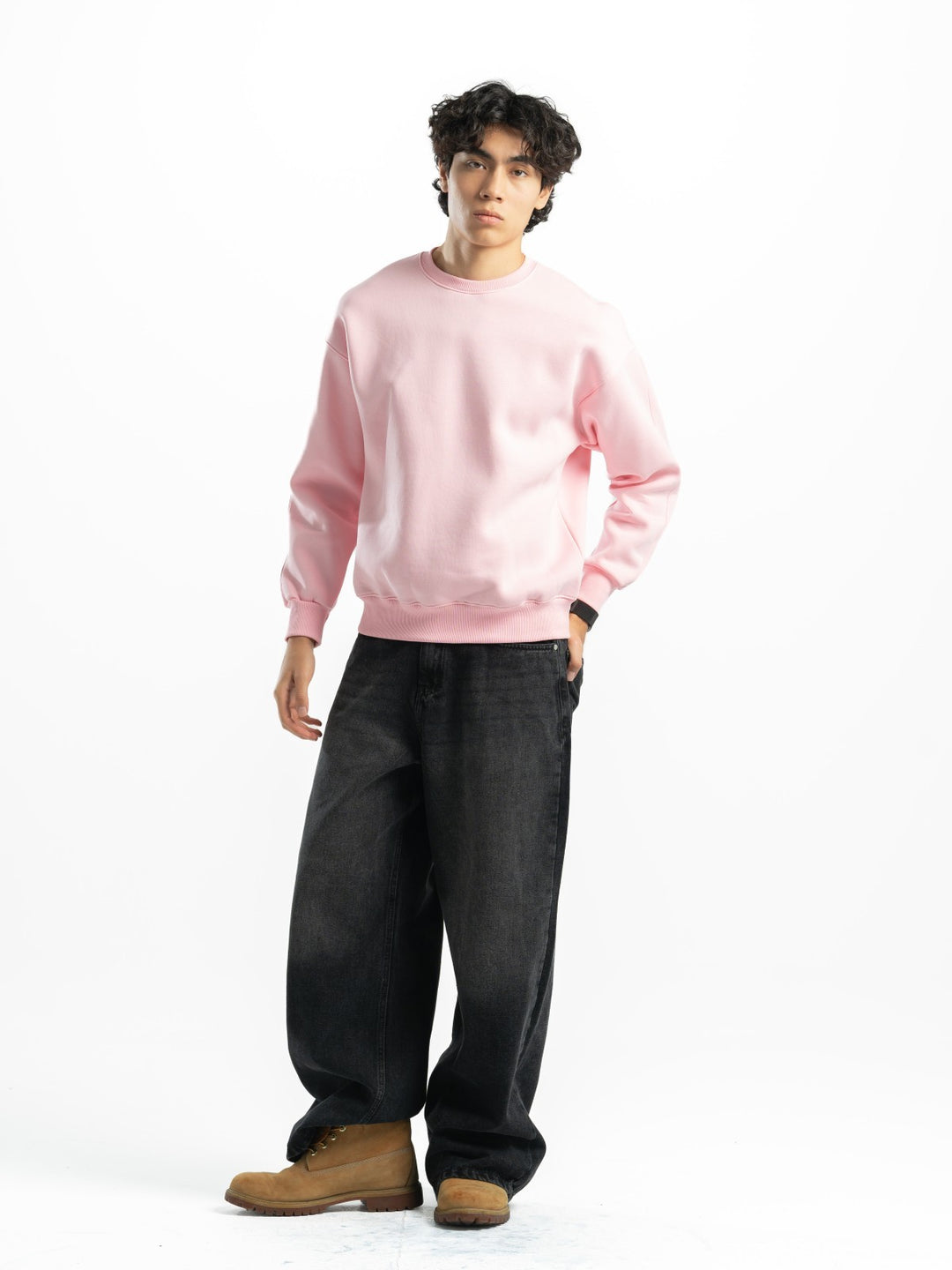 Basic Crewneck – Baby Pink