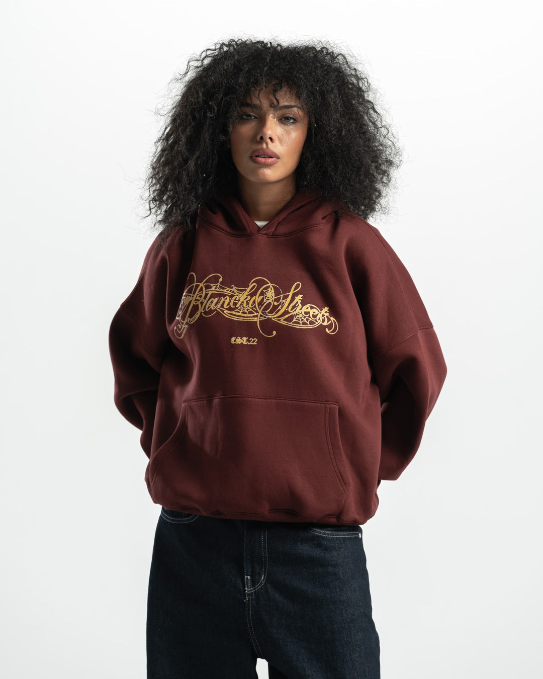 Blancka Royalty Hoodie - Burgundy