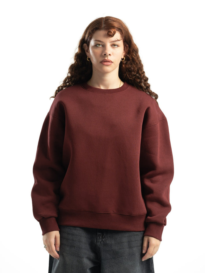 Basic Crewneck – Burgundy