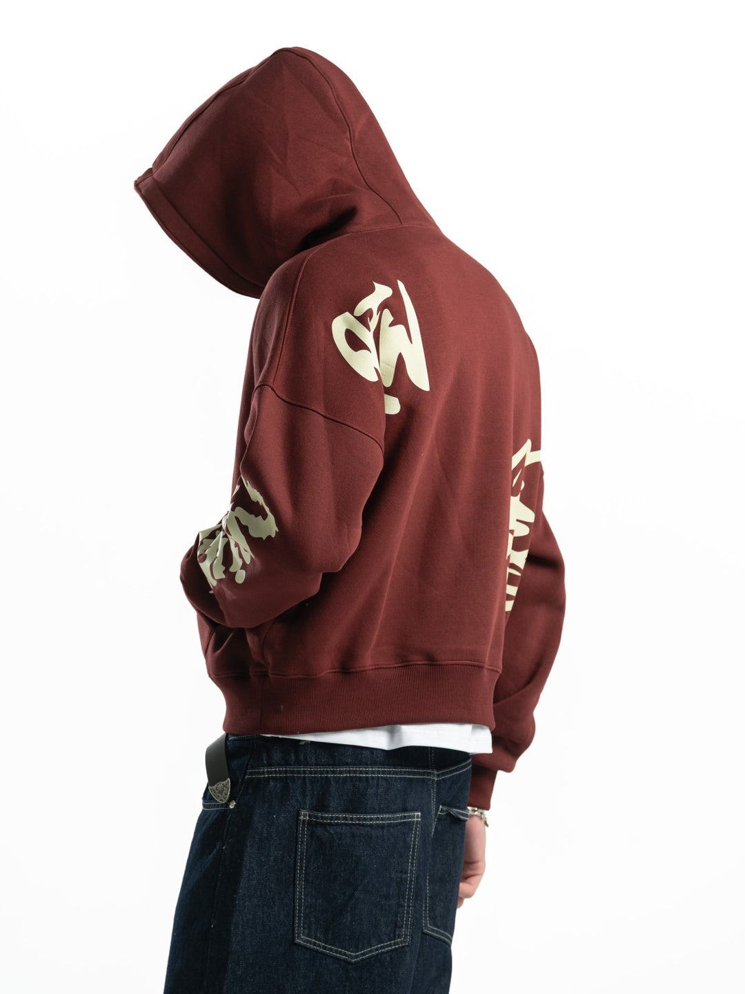 Graffiti Hoodie – Burgundy
