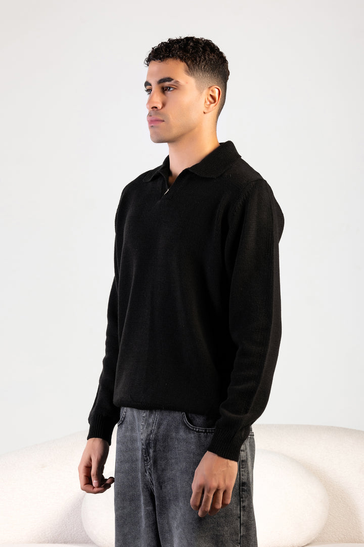Knitted Polo Sweater