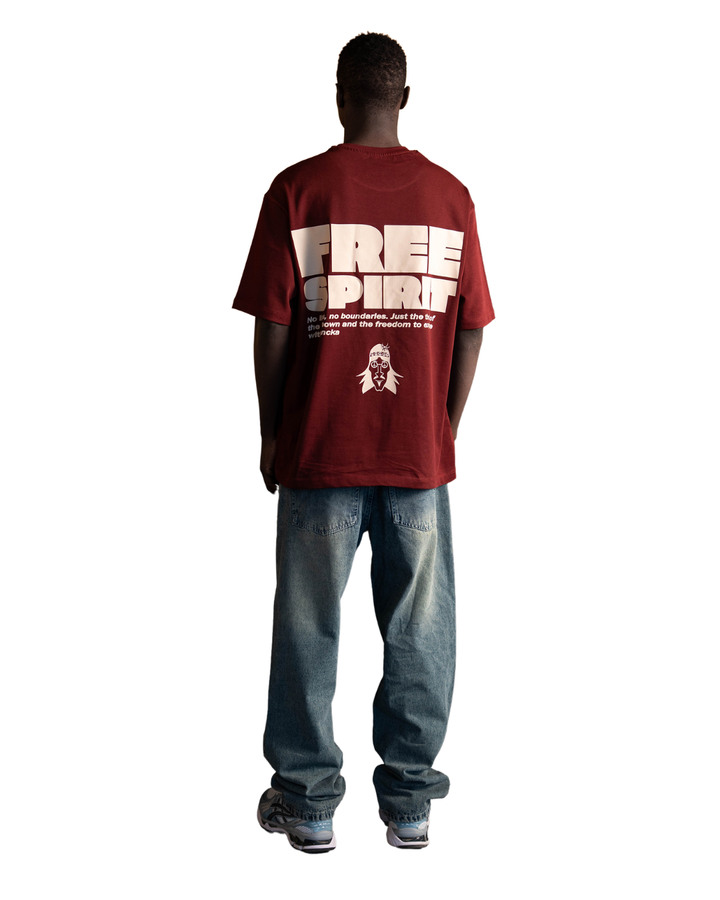 Free Spirit Tee - Burgundy