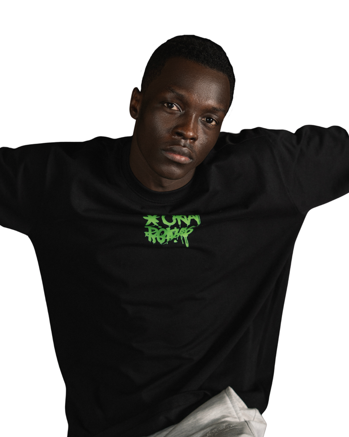 Hustle Graffiti Tee - Black