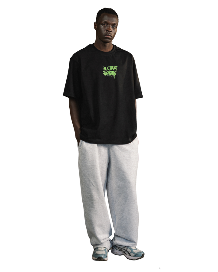 Hustle Graffiti Tee - Black