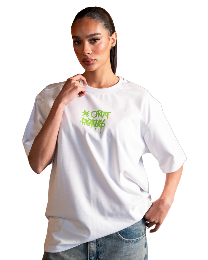 Hustle Graffiti Tee - White