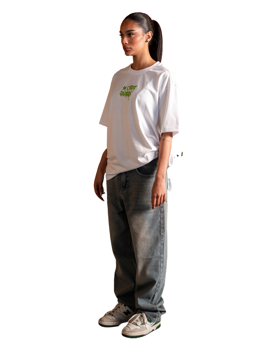 Hustle Graffiti Tee - White