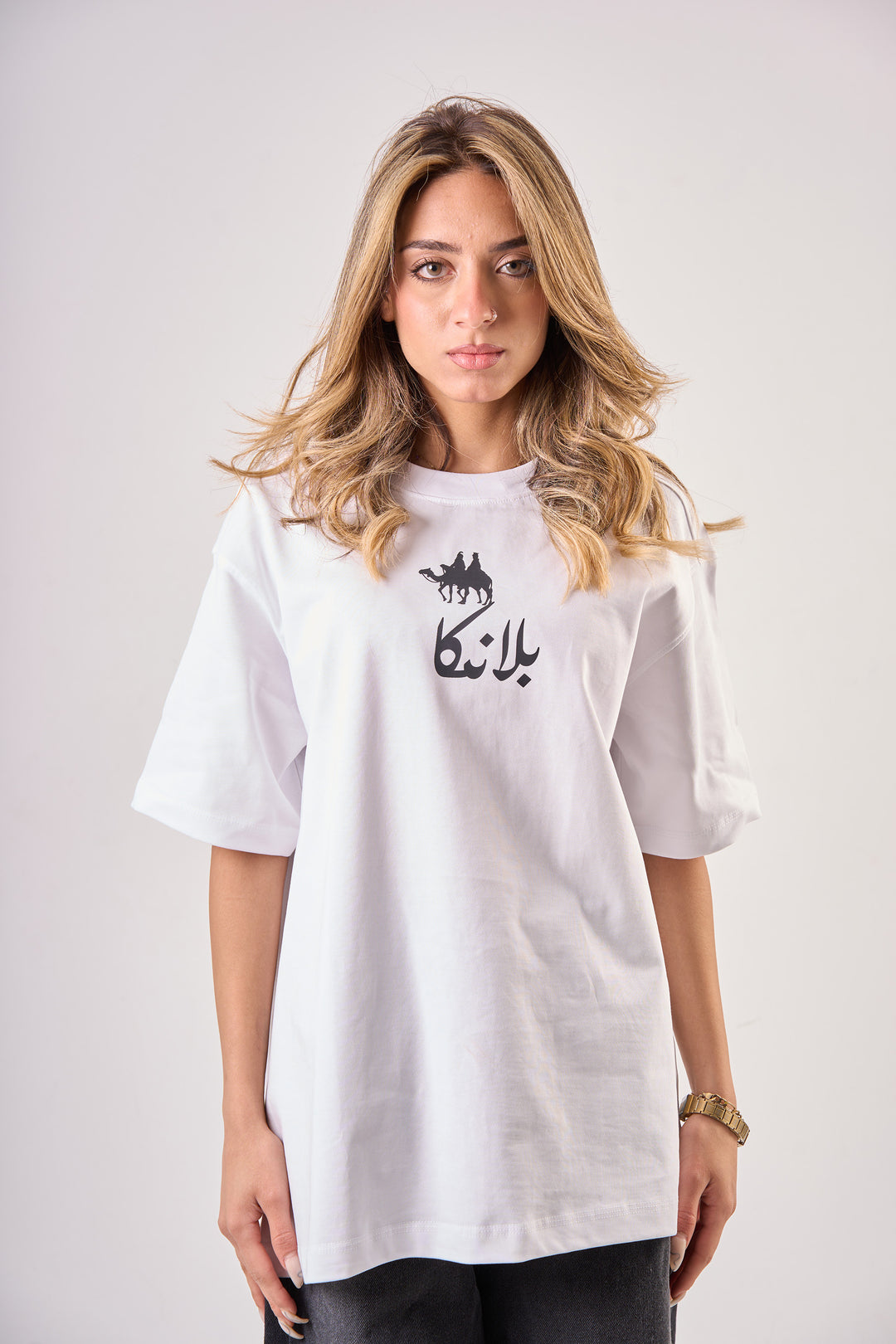 Blancka Desert Way Oversized T-Shirt – White