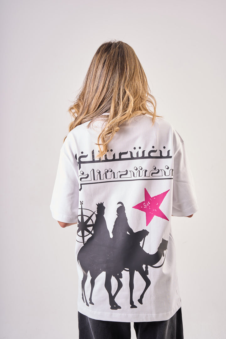 Blancka Desert Way Oversized T-Shirt – White
