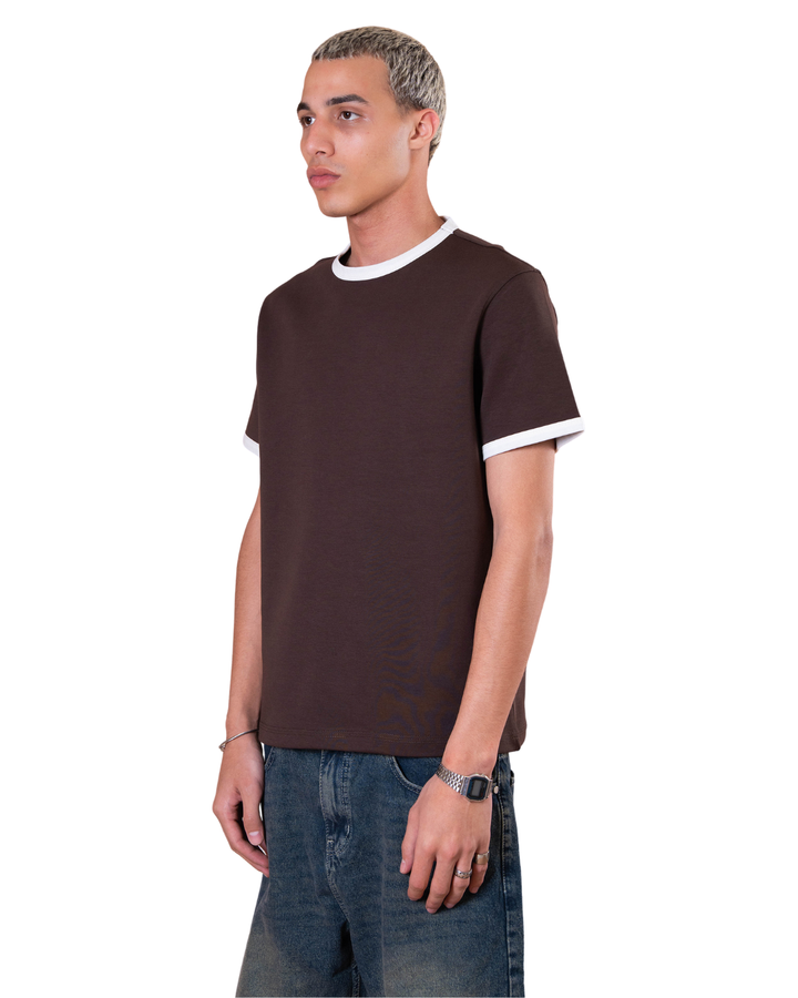 Ringer Tee - Brown