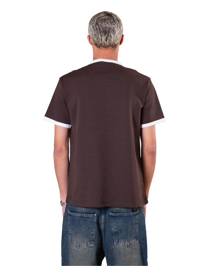 Ringer Tee - Brown