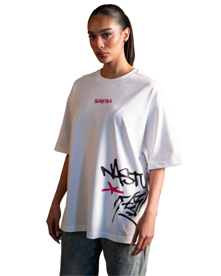Side Graffiti Tee - White