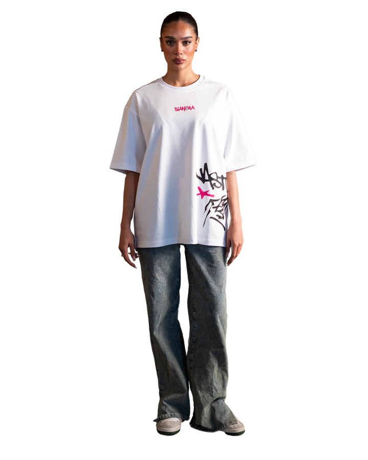 Side Graffiti Tee - White