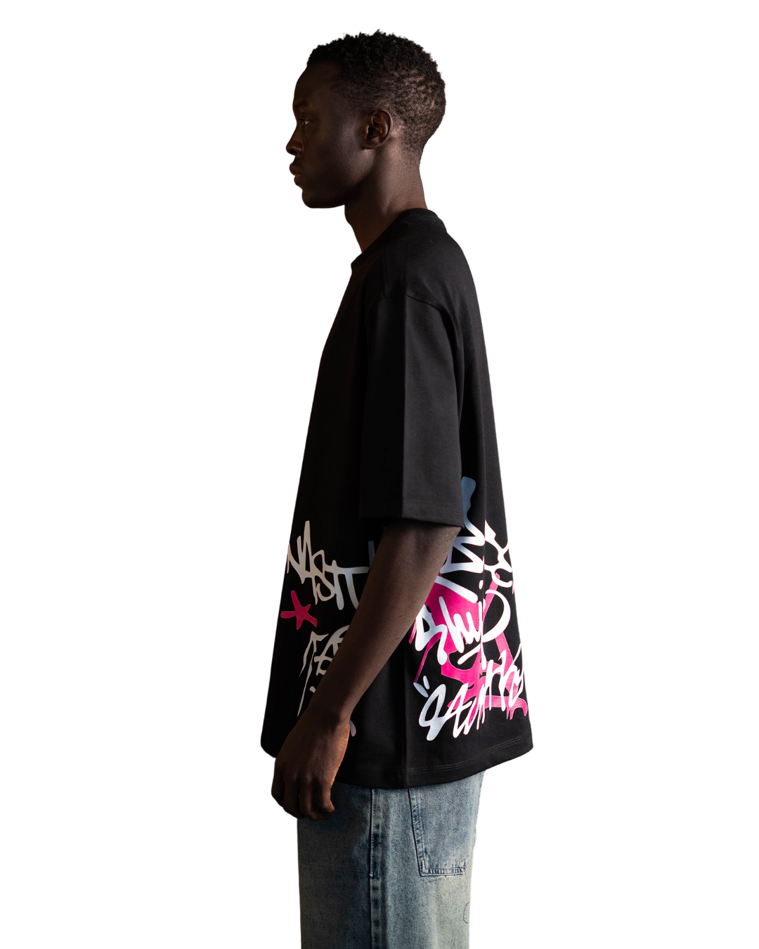 Side Graffiti Tee - Black