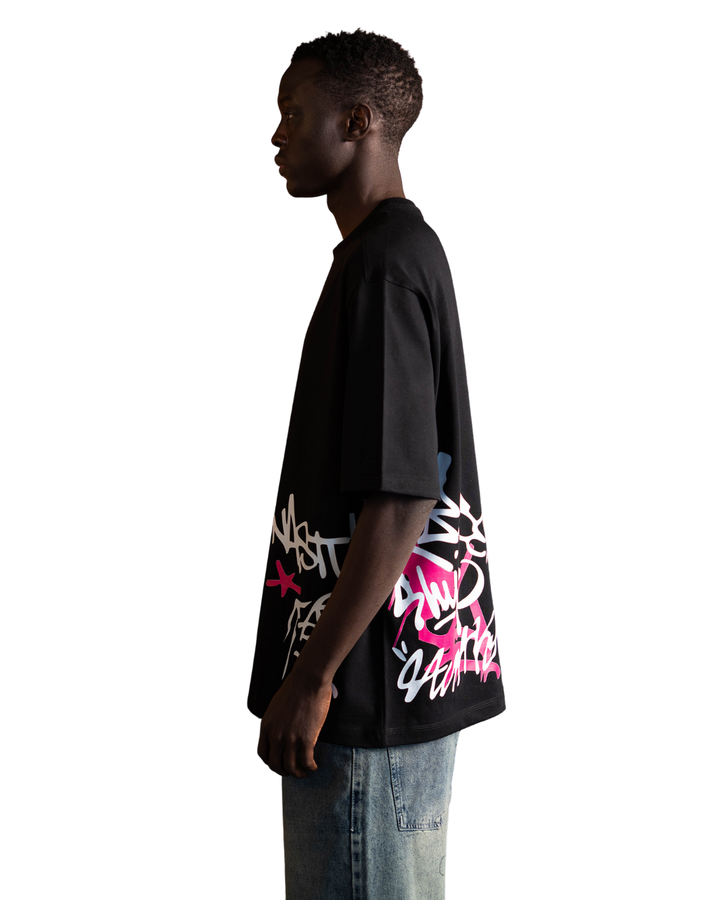 Side Graffiti Tee - Black