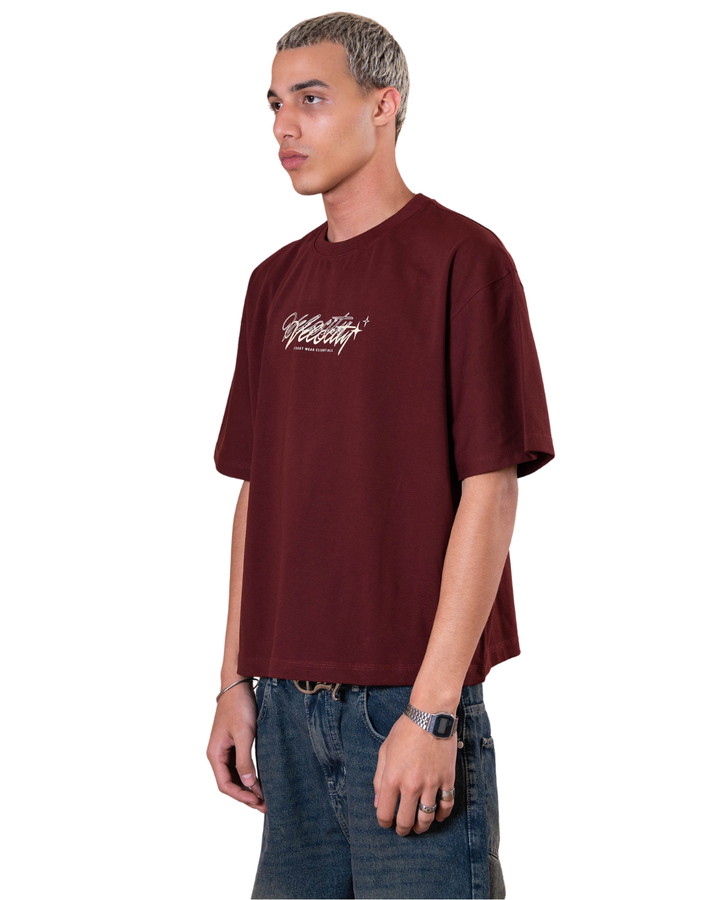 Velocity Tee - Burgandy