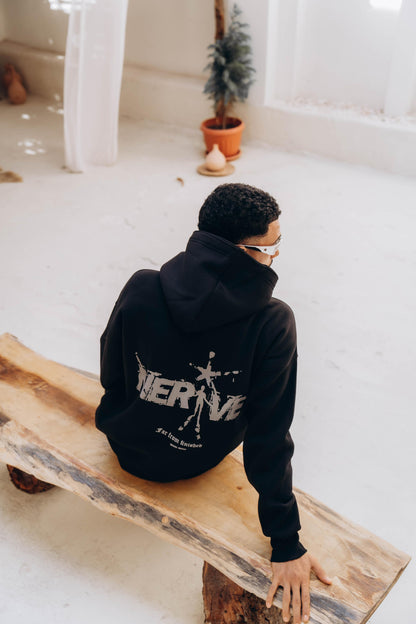 NERVE Black Hoodie