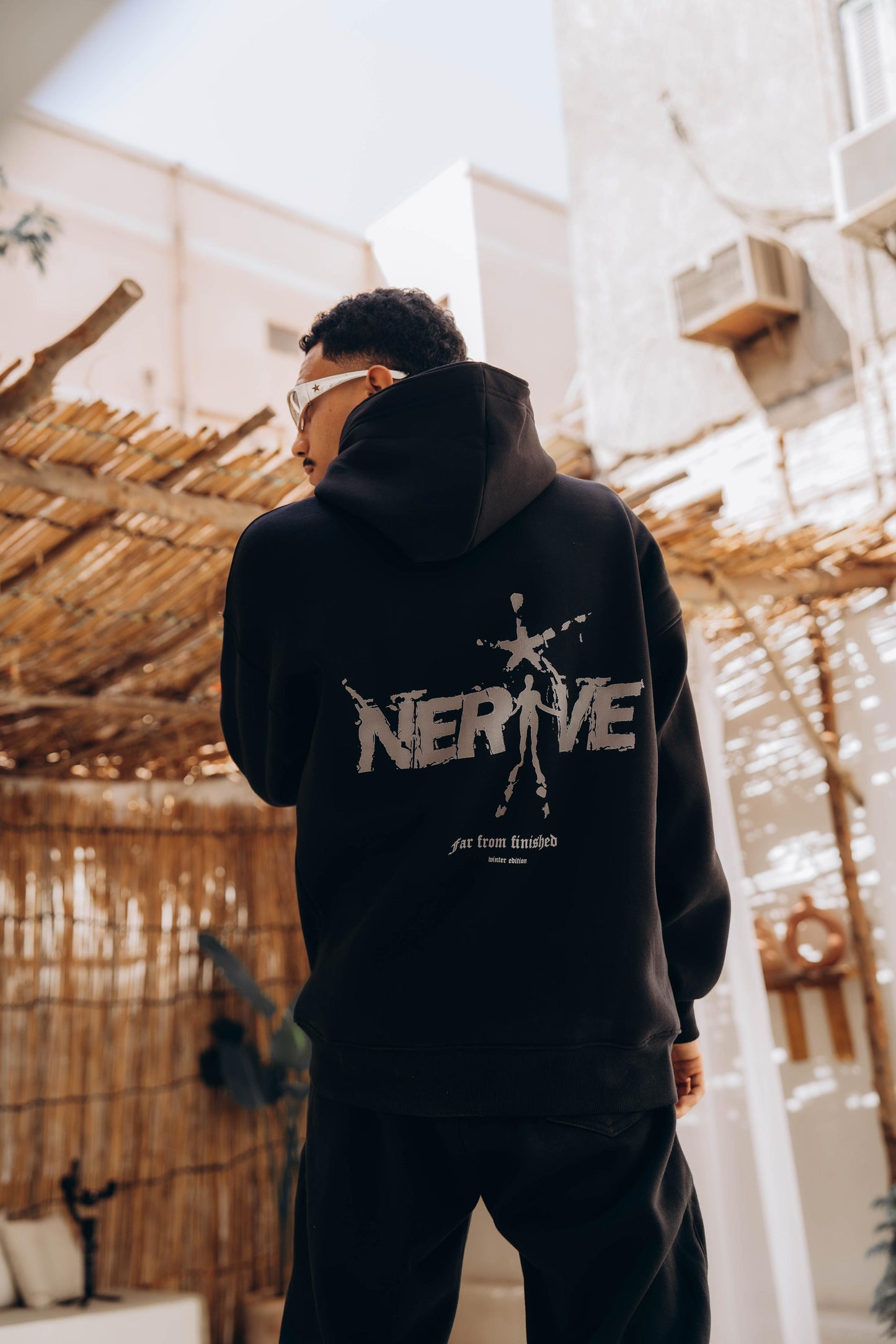 NERVE Black Hoodie