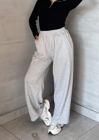 Silver Wide Leg Milton Pants