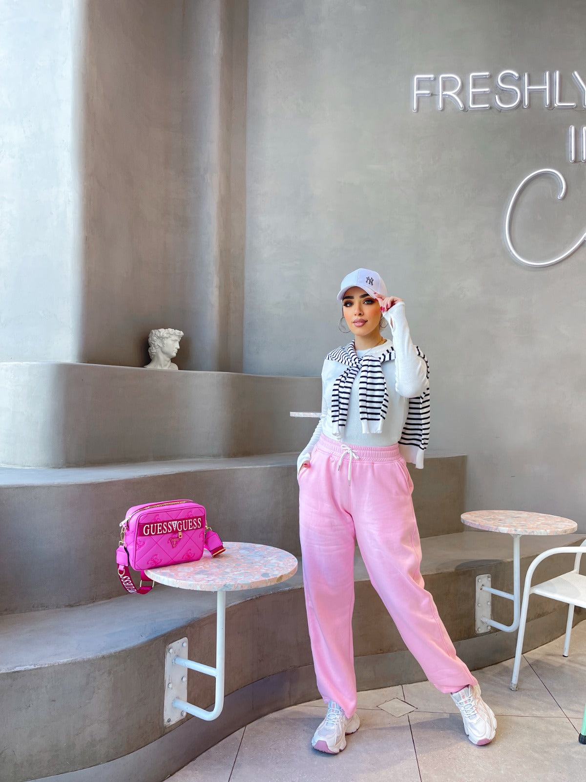 Pink Wide Leg Milton Pants