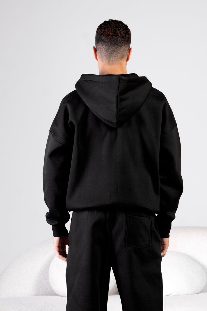 Oversized Zipper Set - Black
