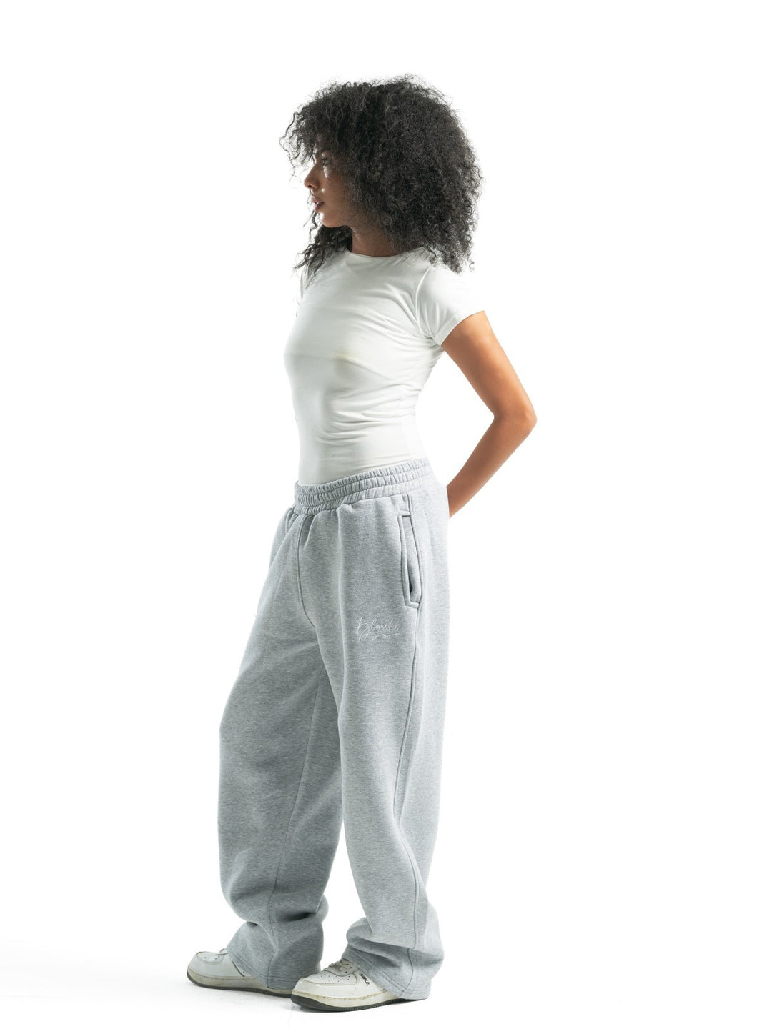 Wide Leg Sweatpants – Grey