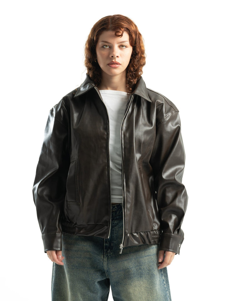 Leather Jacket – Dark Brown