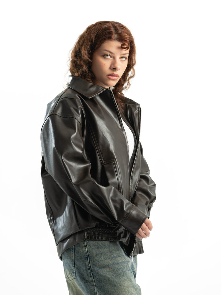 Leather Jacket – Dark Brown