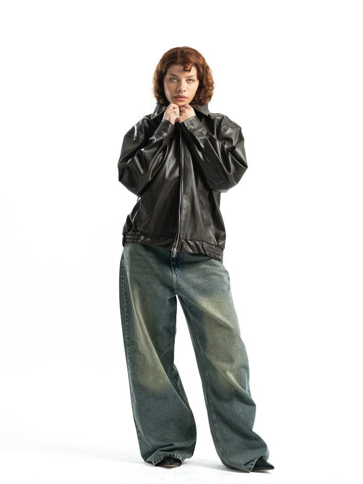 Leather Jacket – Dark Brown