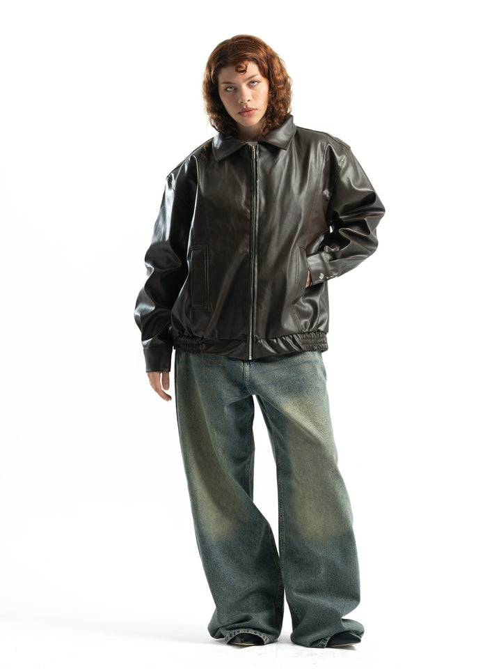 Leather Jacket – Dark Brown