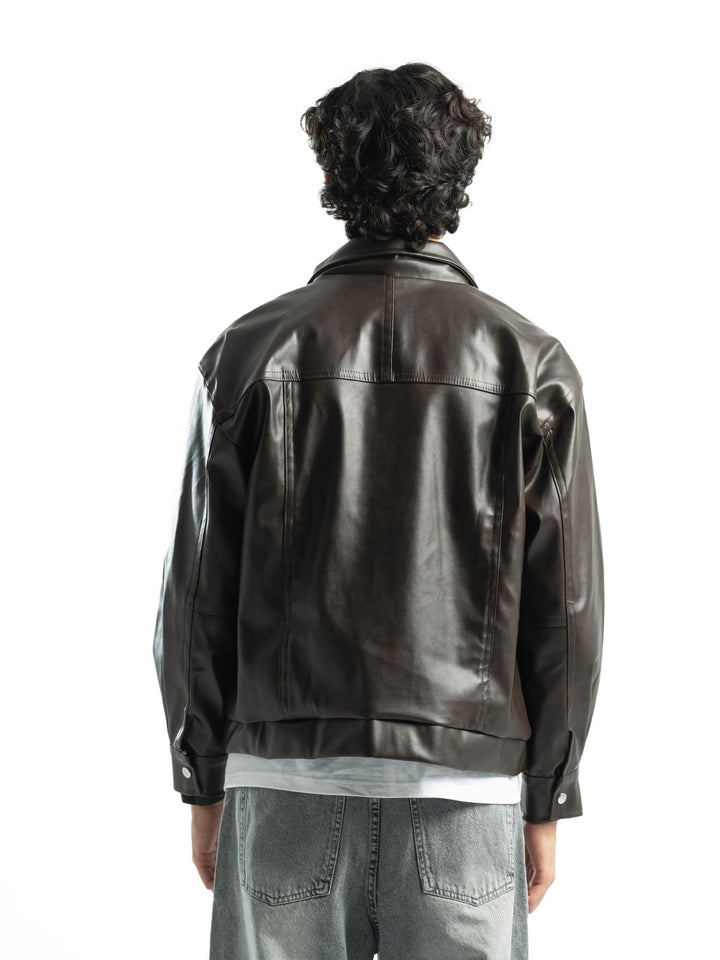 Leather Jacket – Dark Brown