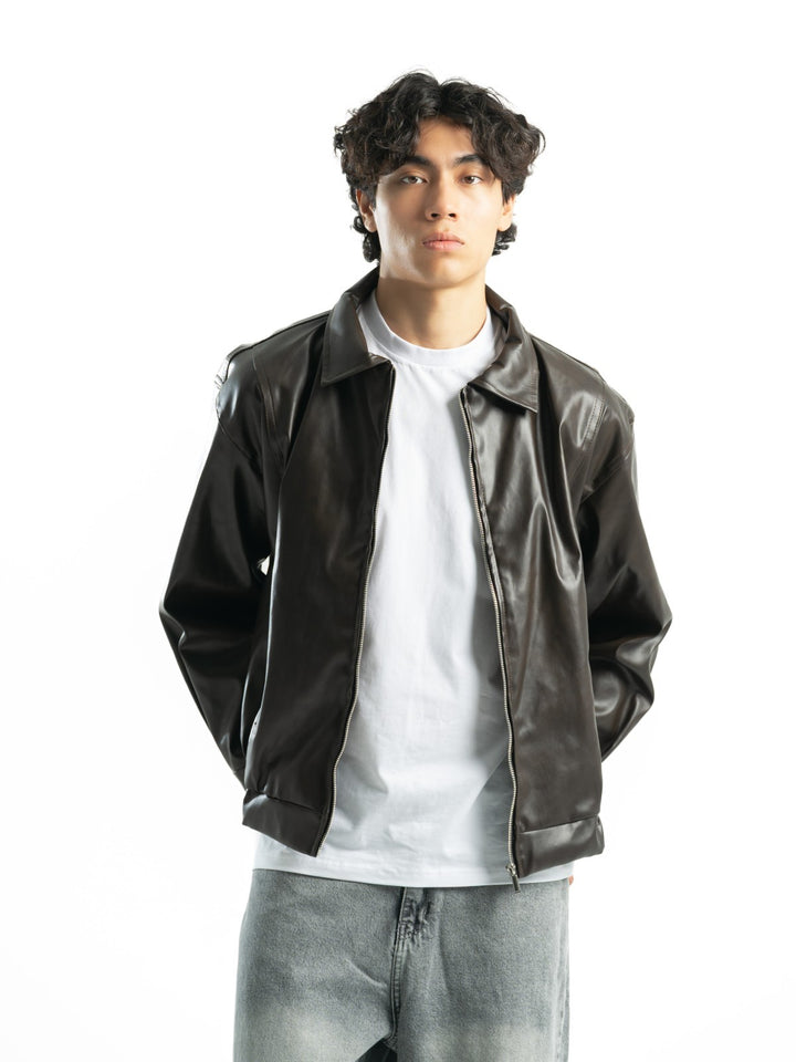Leather Jacket – Dark Brown