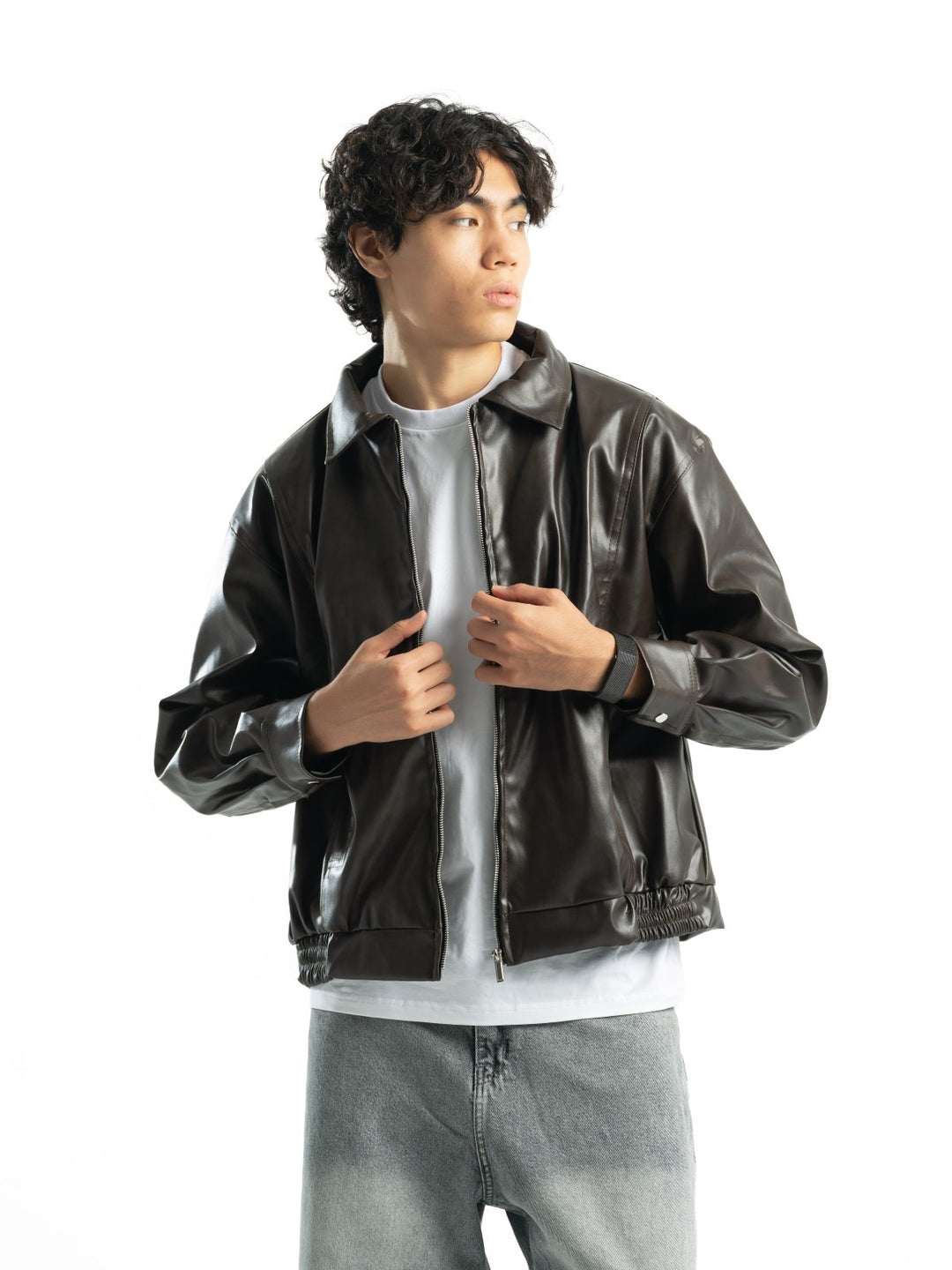 Leather Jacket – Dark Brown