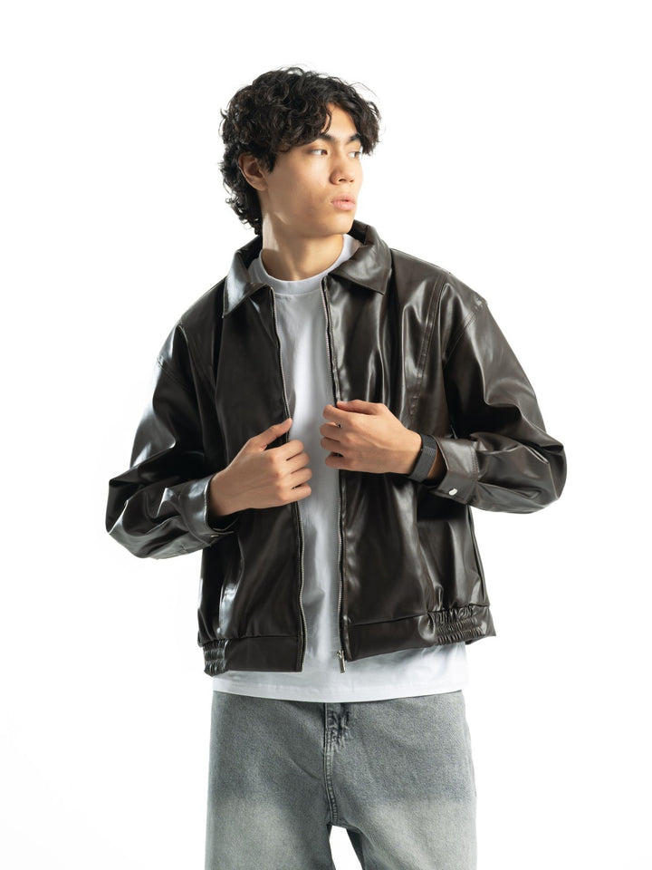 Leather Jacket – Dark Brown
