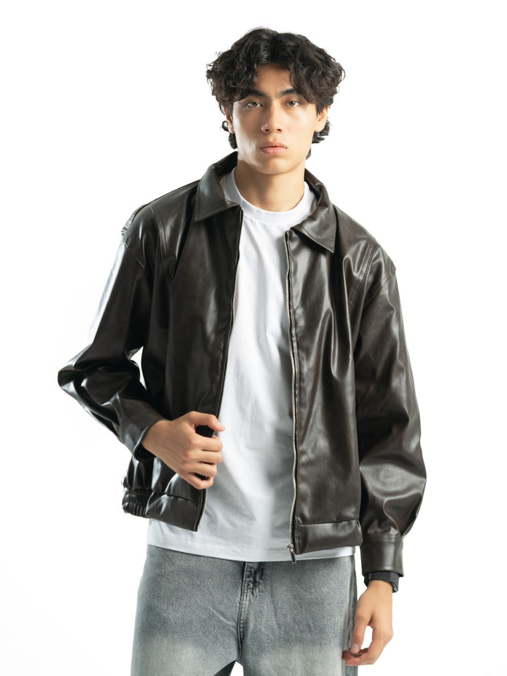 Leather Jacket – Dark Brown
