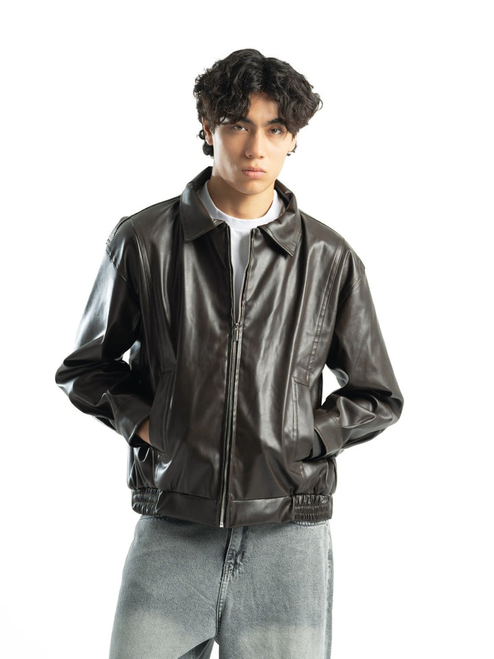Leather Jacket – Dark Brown
