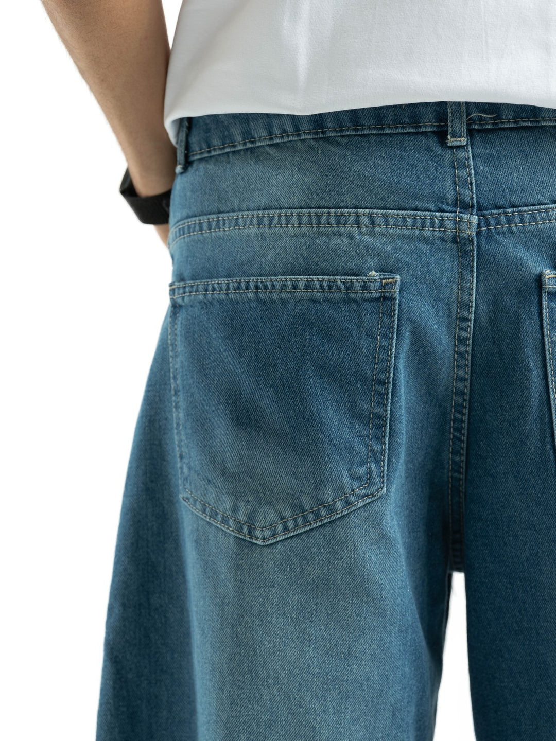 Balloon Fit Jeans – Washed Blue