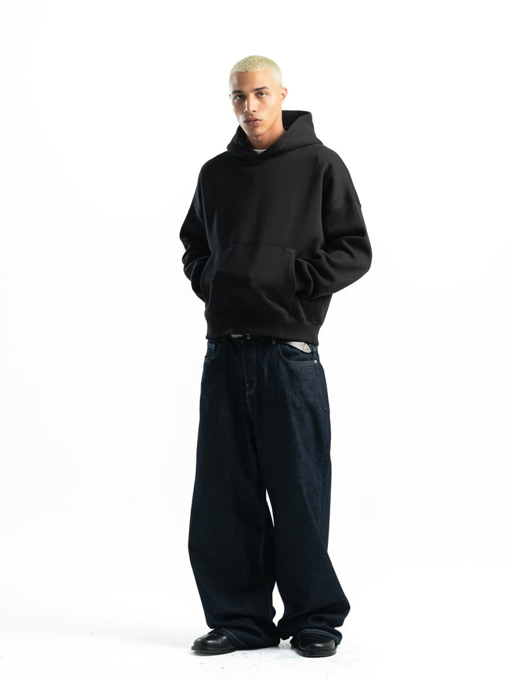 Box Fit Hoodie - Black