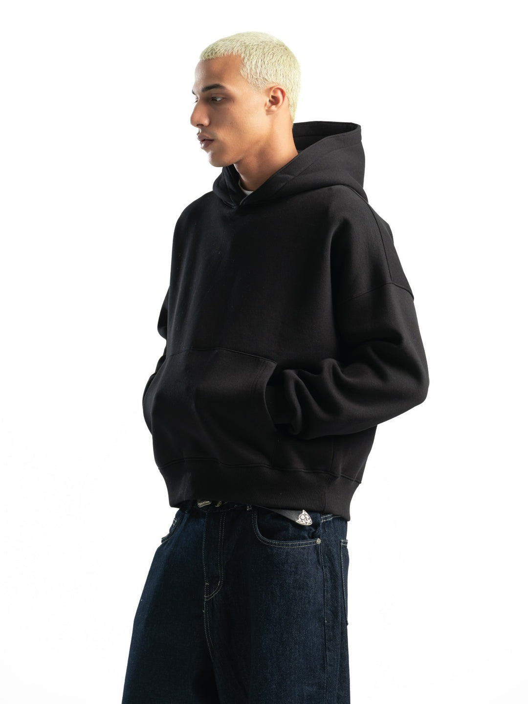 Box Fit Hoodie - Black