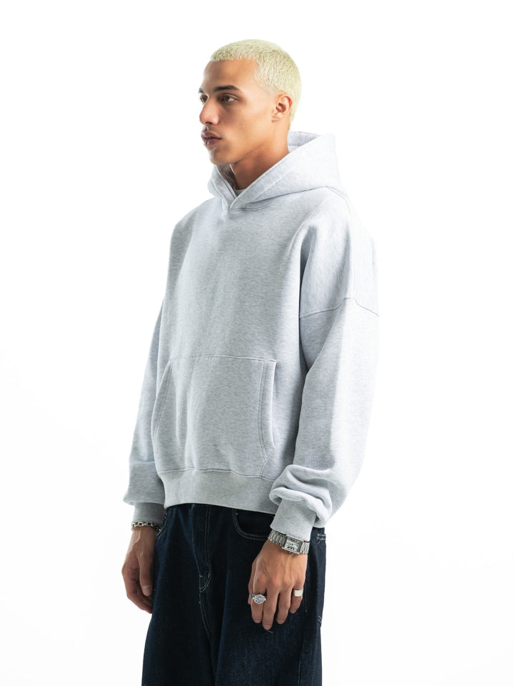 Box Fit Hoodie - Light Gray