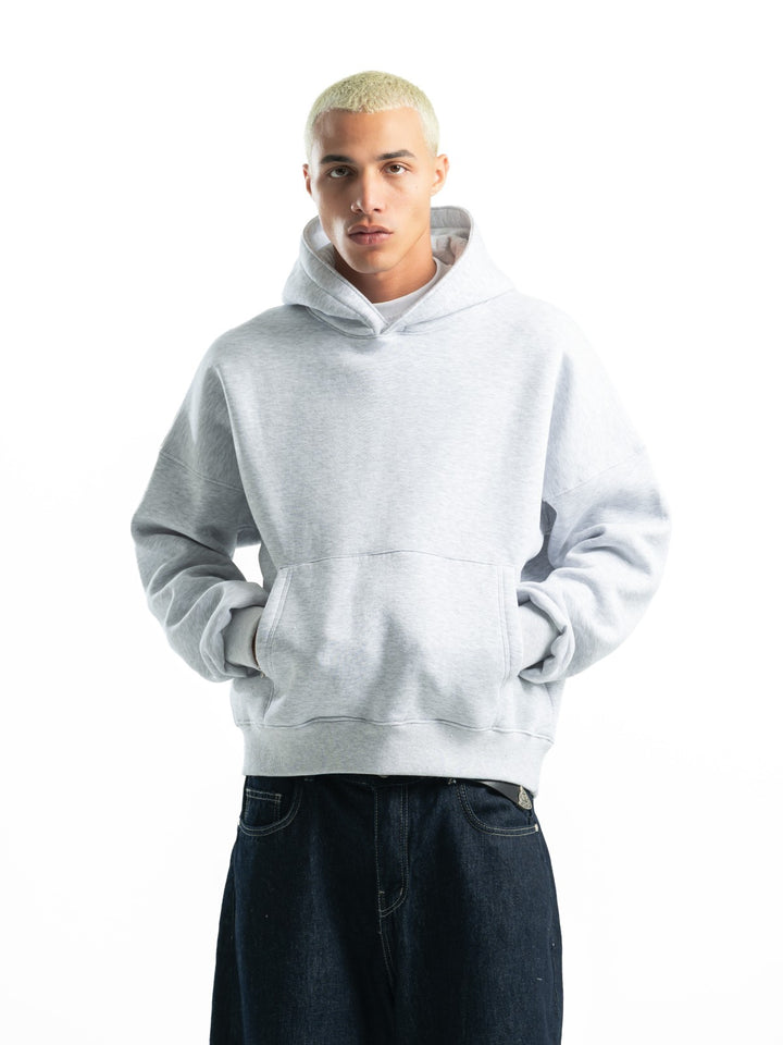 Box Fit Hoodie - Light Gray