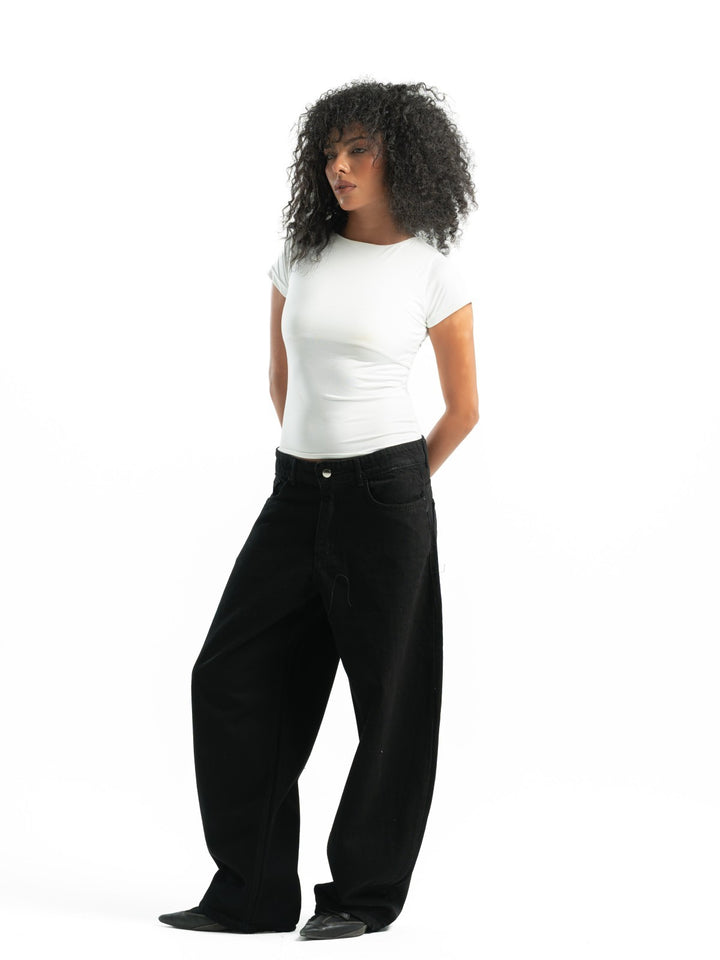 Balloon Fit Jeans – Black