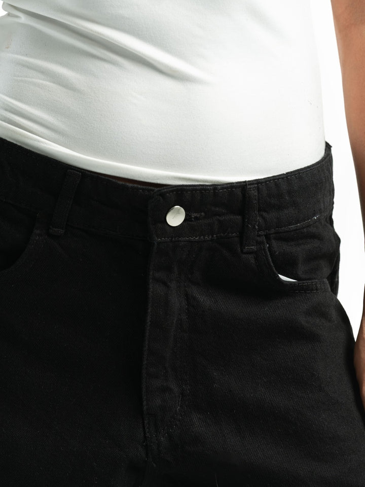Balloon Fit Jeans – Black
