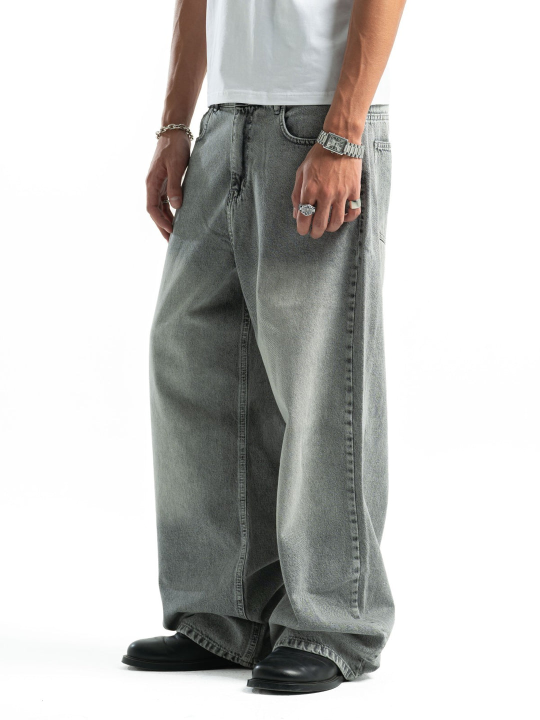 Super Baggy Jeans – Light Grey