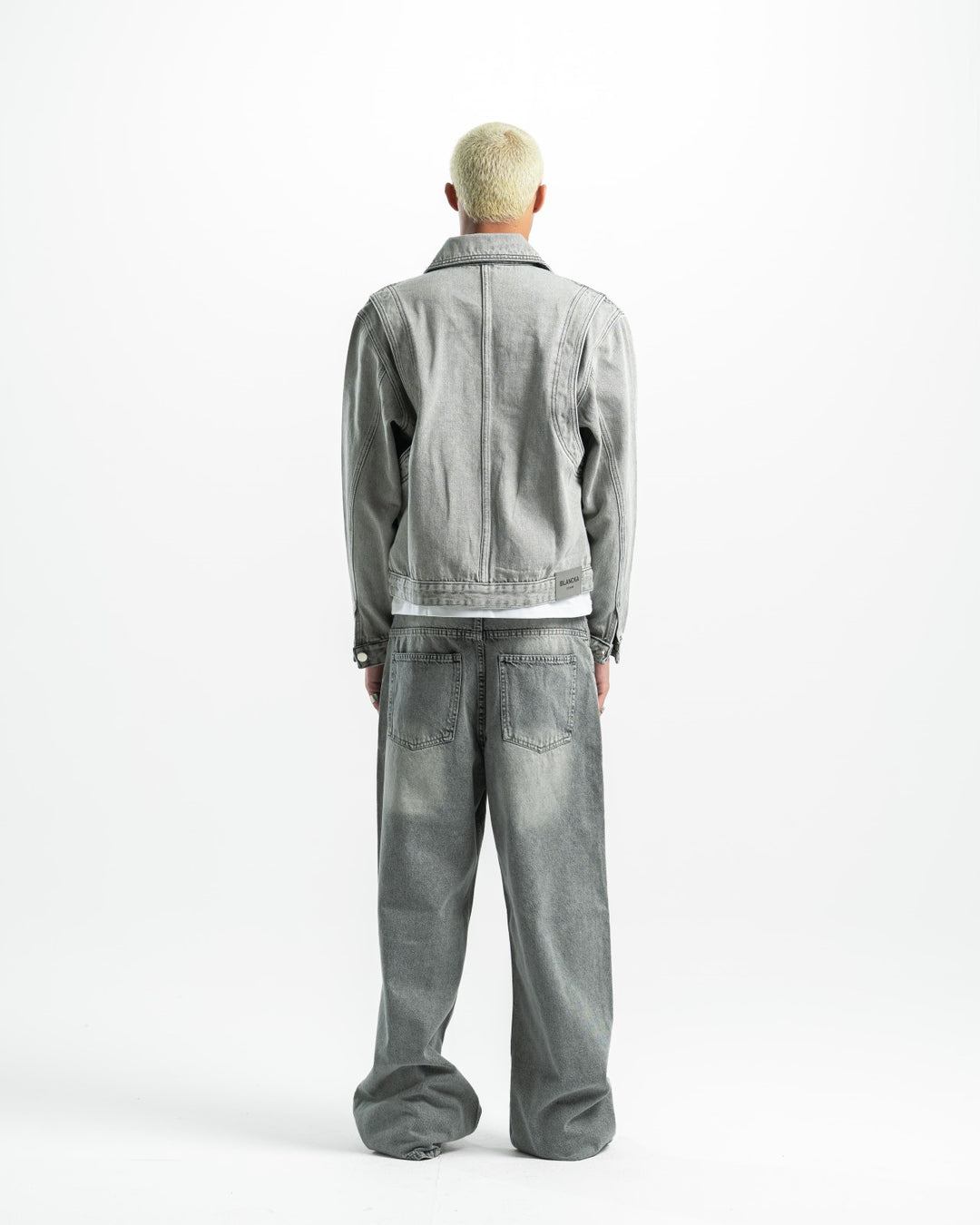 Denim Matching Set – Light Grey
