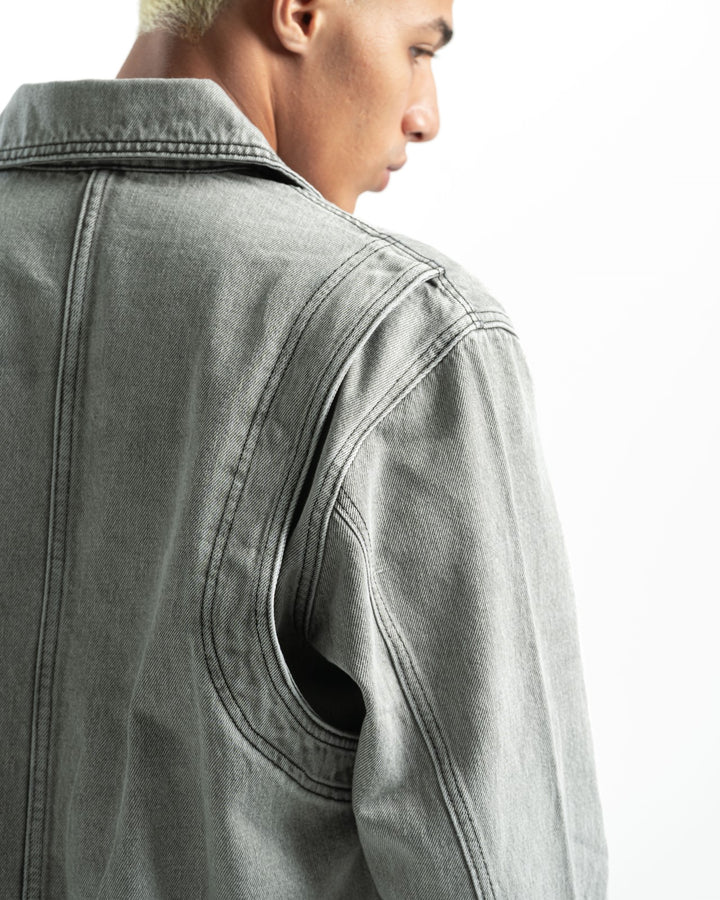 Denim Matching Set – Light Grey