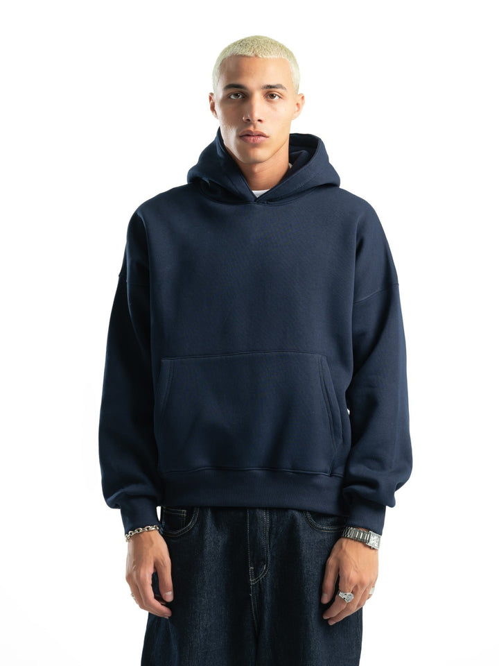 Box Fit Hoodie - Navy
