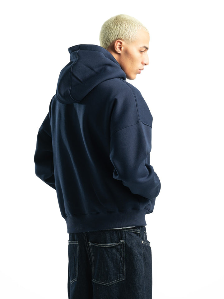 Box Fit Hoodie - Navy