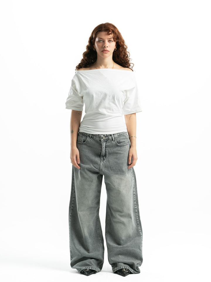 Super Baggy Jeans – Light Grey