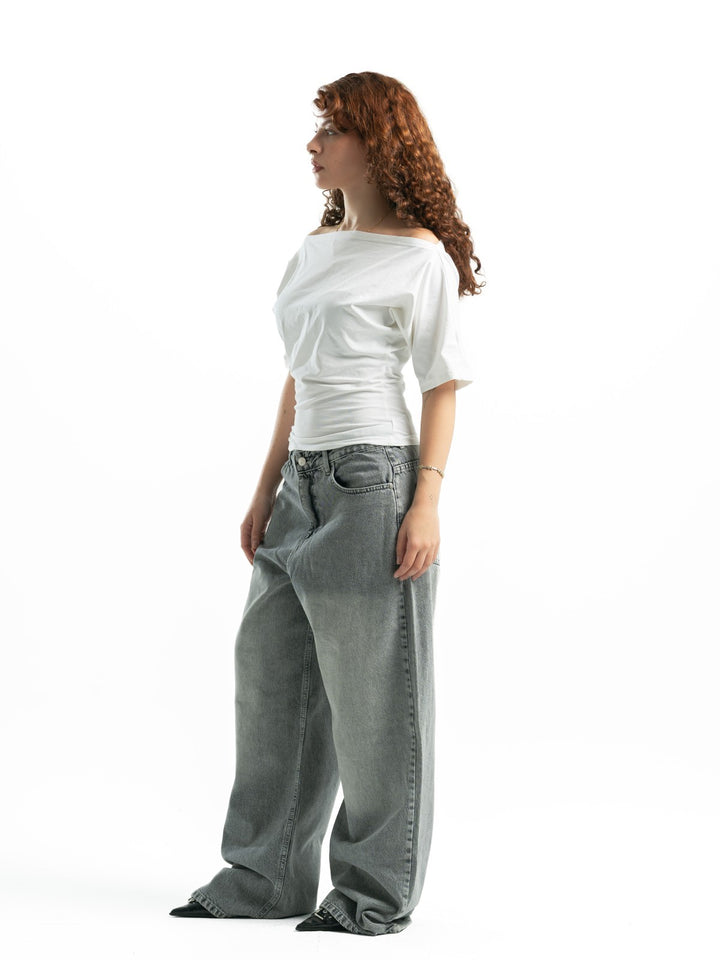 Super Baggy Jeans – Light Grey