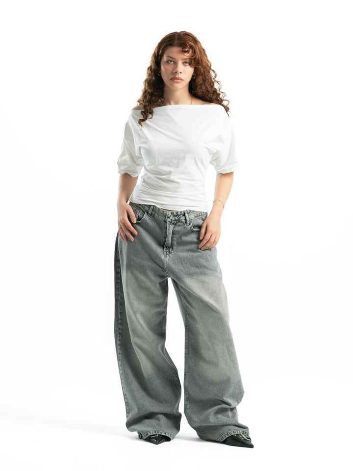 Super Baggy Jeans – Light Grey